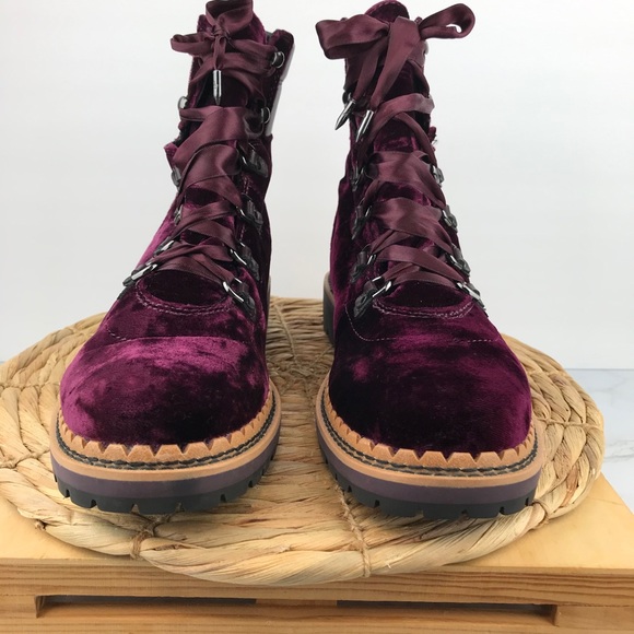 Sam Edelman Browan Velvet Ribbon Lace Up Boot - Picture 4 of 10